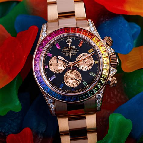 rolex daytona chocolate review|rolex rainbow daytona for sale.